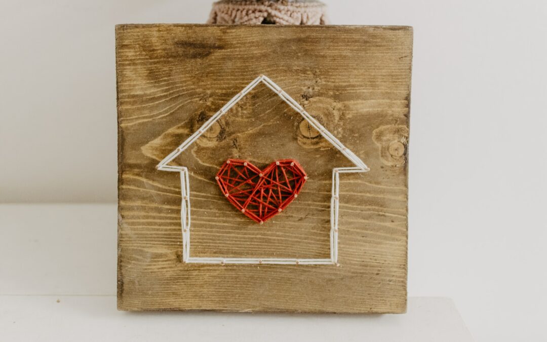 Crafted heart house decoration / heart shaped / diy / handmade