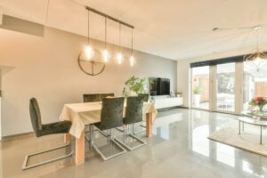 Modern interior dining areas